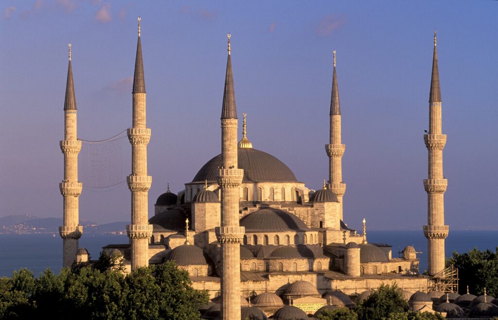 Blaue Moschee, Turm, Meer, Wasser