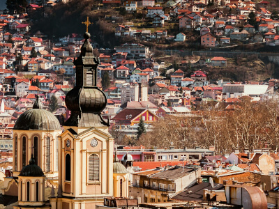 Überblick über Sarajevo in Bosnien und Herzegowina | Gebeco