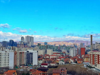 Blick auf Pristina, die Hauptstadt vom Kosovo | Gebeco